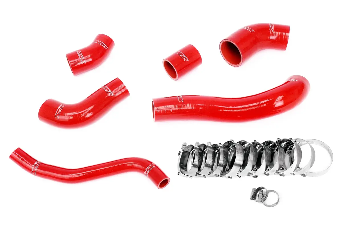 Hps Performance High Temp Reinforced Silicone Intercooler Hose Boots Kit, Red, 57-2003-Red 1