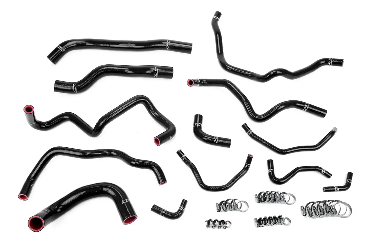 Hps Performance High Temp Reinforced Silicone Radiator And Heater Coolant Hose Kit, Black, 57-2004-Blk 1