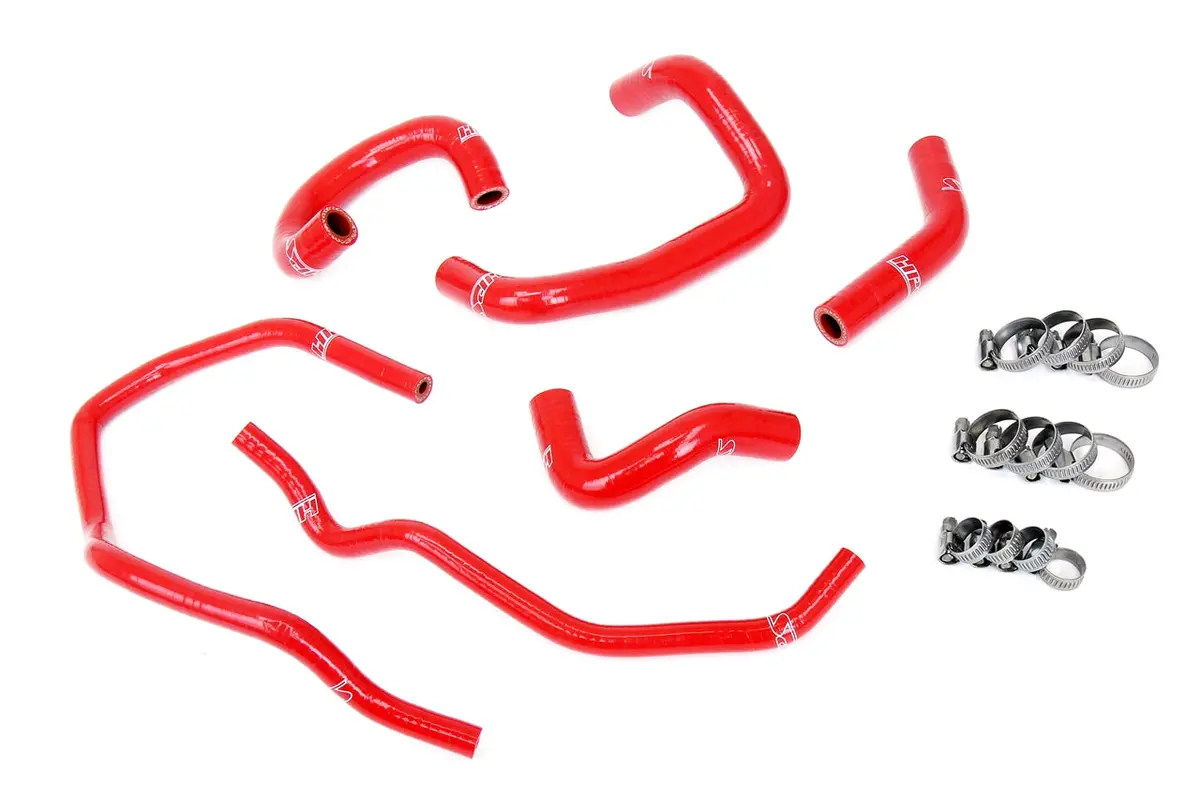 Hps Performance High Temp Reinforced Silicone Heater Coolant Hose Kit, Red, 57-2014-Red 1
