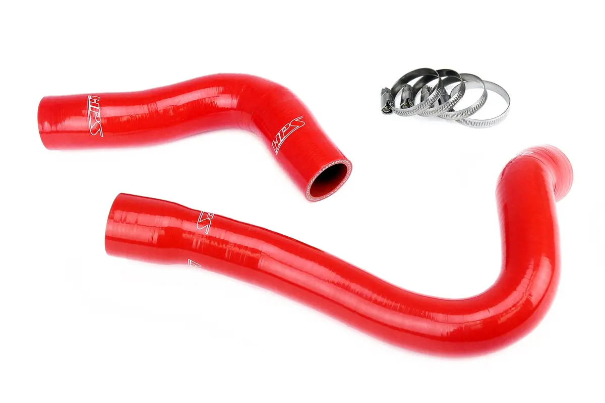Hps Performance High Temp Reinforced Silicone Radiator Coolant Hose Kit, Red, 57-2026-Red 1