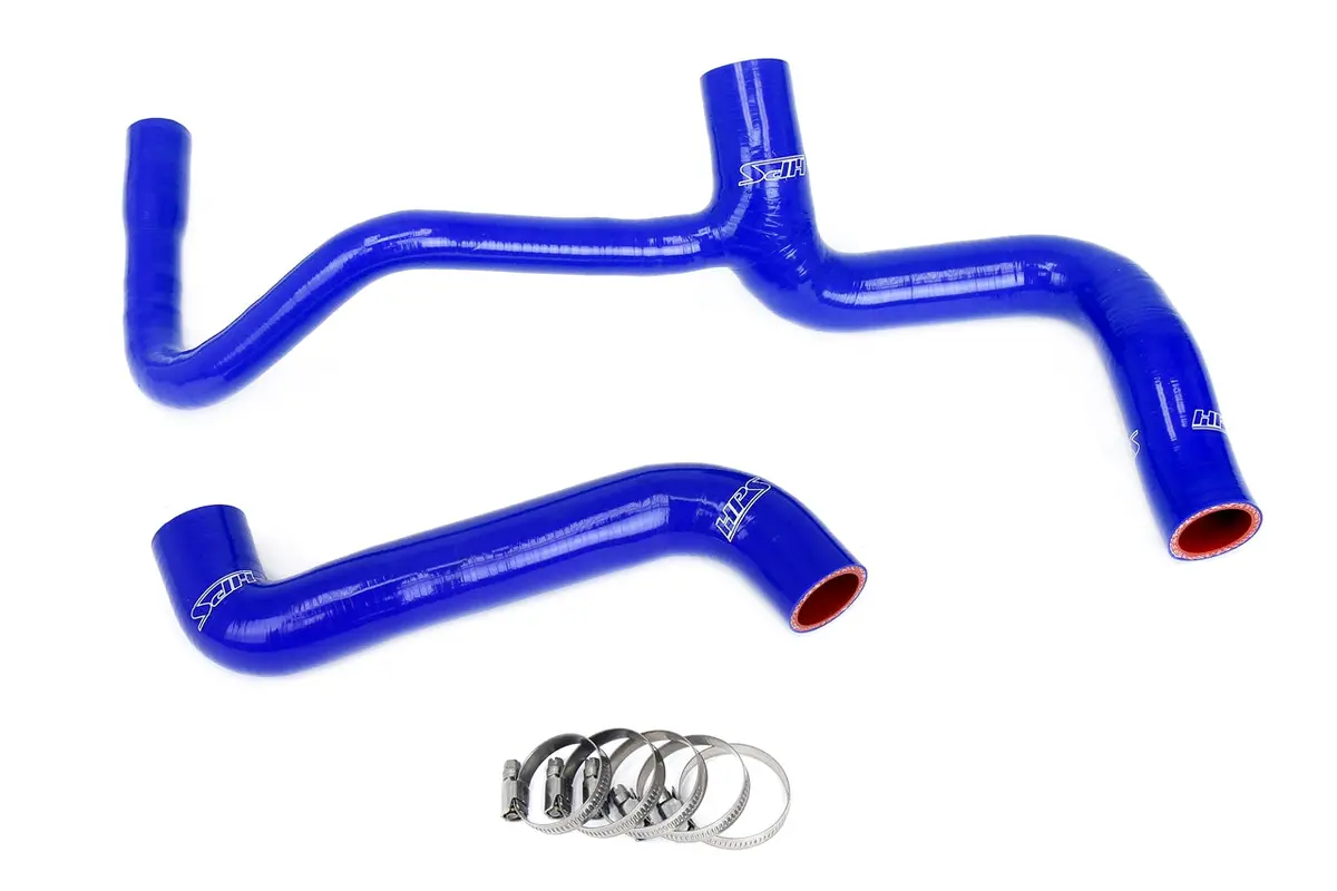 Hps Performance High Temp Reinforced Silicone Radiator Coolant Hose Kit, Blue, 57-2037-Blue 1