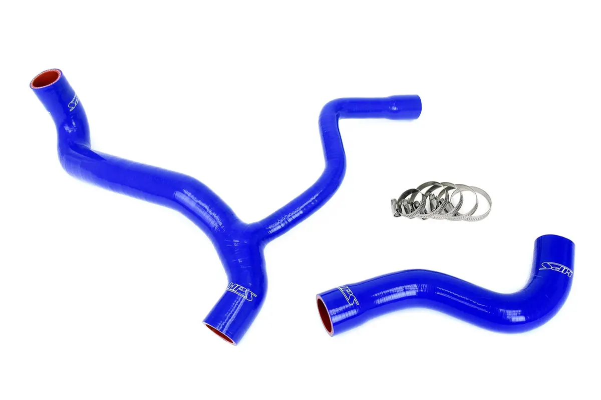 Hps Performance High Temp Reinforced Silicone Radiator Coolant Hose Kit, Blue, 57-2040-Blue 1