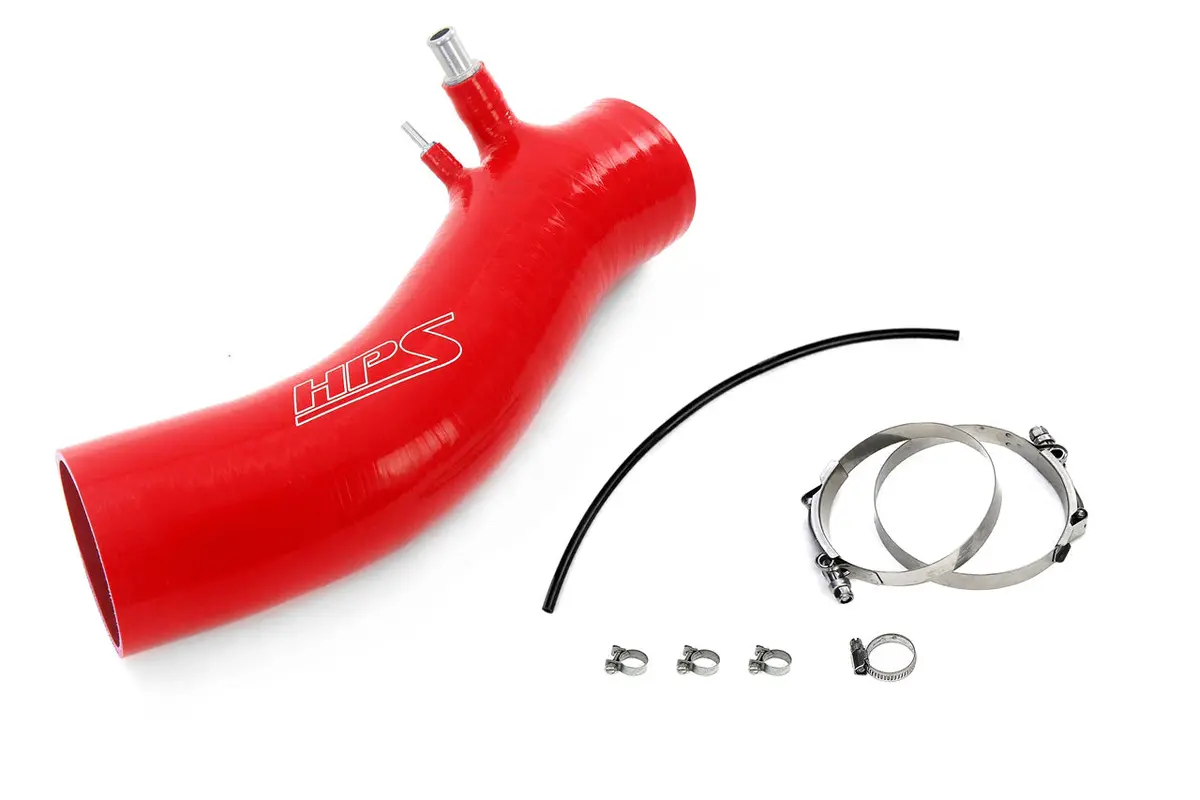 Hps Performance High Temp Reinforced Silicone Air Intake Hose Kit, Red, 57-2046-Red 1