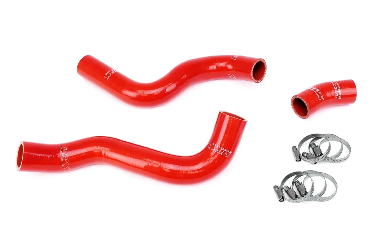 Hps Performance High Temp Reinforced Silicone Radiator Coolant Hose Kit, Red, 57-2055-Red 1