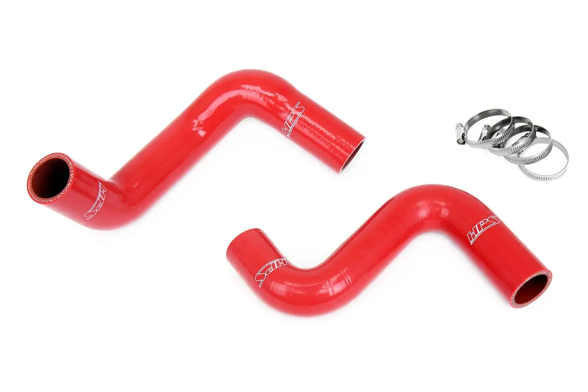 Hps Performance High Temp Reinforced Silicone Radiator Coolant Hose Kit, Red, 57-2057-Red 1