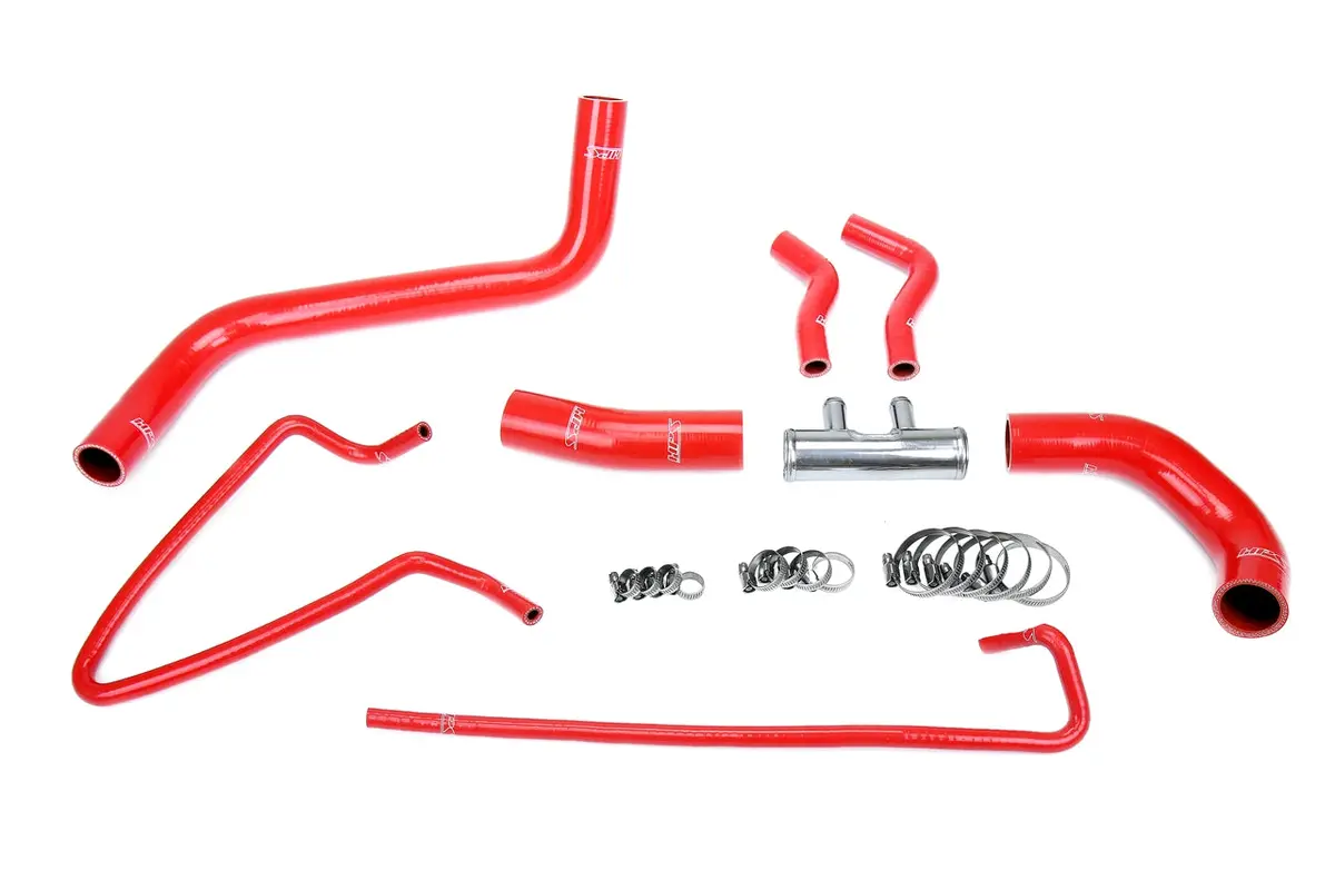 Hps Performance High Temp Reinforced Silicone Radiator Coolant Hose Kit, Red, 57-2064-Red 1