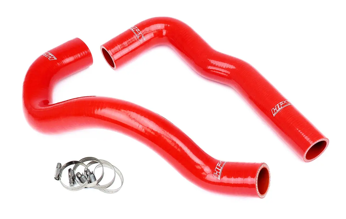 Hps Performance High Temp Reinforced Silicone Radiator Coolant Hose Kit, Red, 57-2066-Red 1