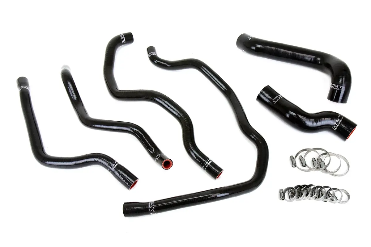 Hps Performance High Temp Reinforced Silicone Radiator And Heater Coolant Hose Kit, Black, 57-2076-Blk 1