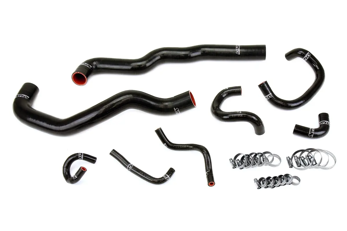 Hps Performance High Temp Reinforced Silicone Radiator, Heater And Throttle Body Coolant Hose Kit, Black, 57-2081-Blk 1
