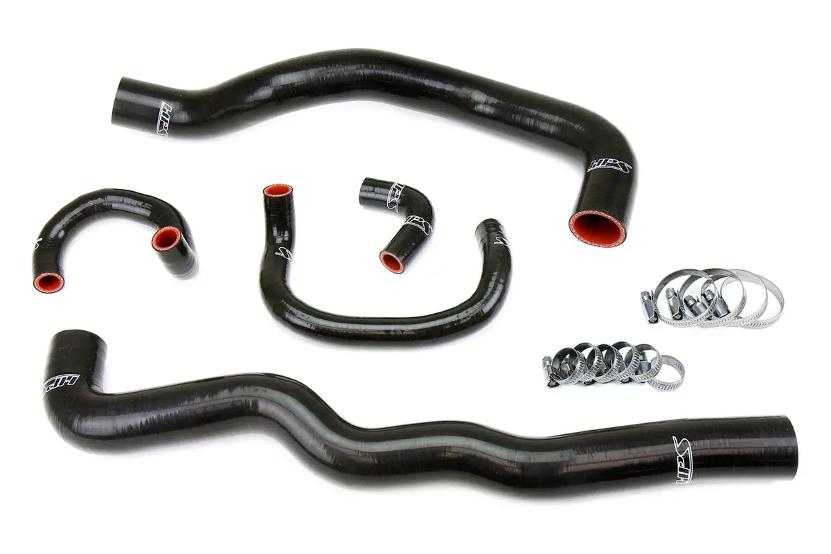 Hps Performance High Temp Reinforced Silicone Radiator And Heater Coolant Hose Kit, Black, 57-2082-Blk 1