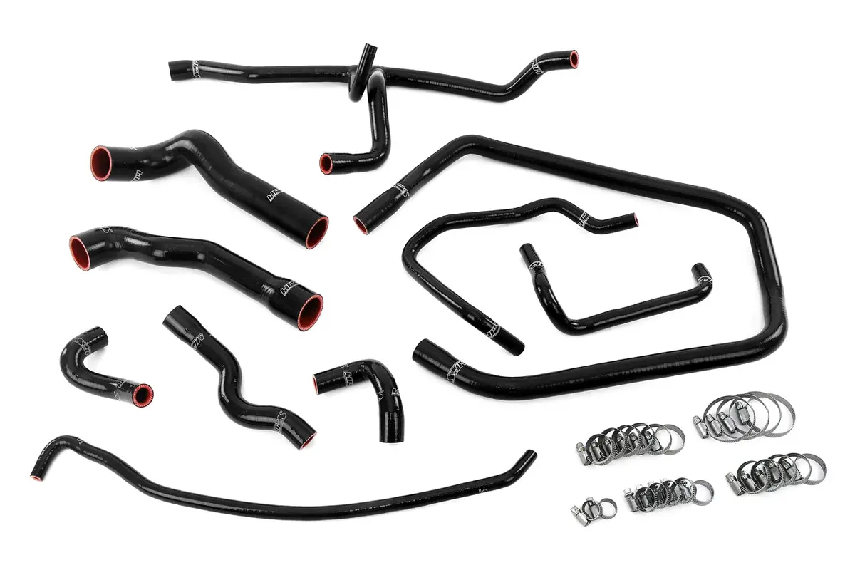 Hps Performance High Temp Reinforced Silicone Radiator, Heater, Throttle Body And Expansion Tank Coolant Hose Kit, Black, 57-2083-Blk 1