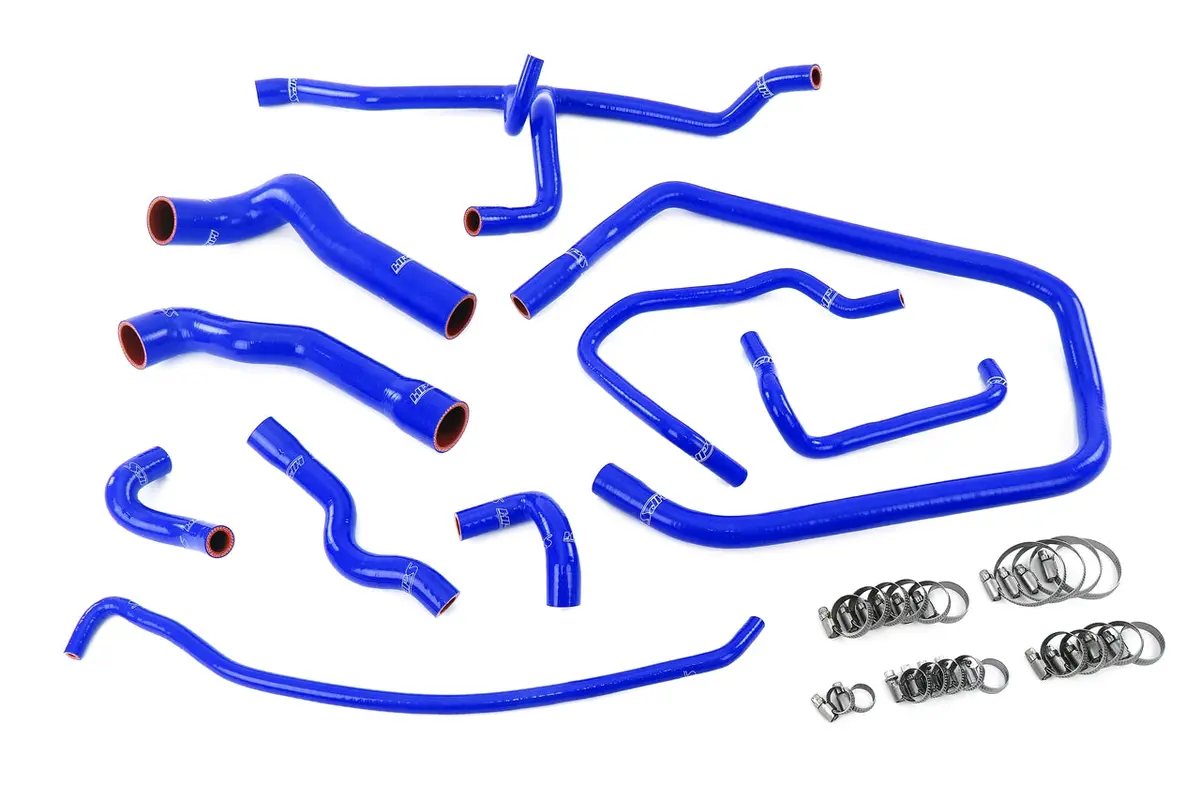Hps Performance High Temp Reinforced Silicone Radiator, Heater, Throttle Body And Expansion Tank Coolant Hose Kit, Blue, 57-2083-Blue 1