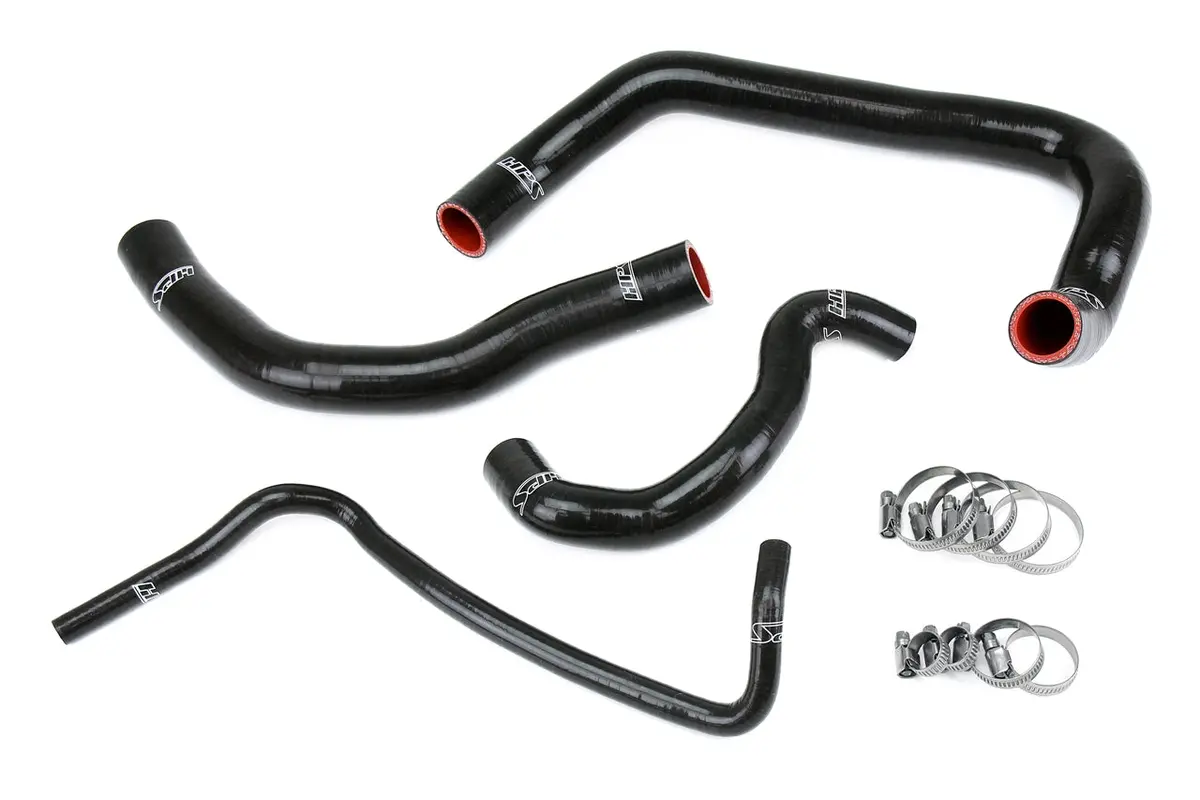 Hps Performance High Temp Reinforced Silicone Radiator Coolant Hose Kit, Black, 57-2084-Blk 1