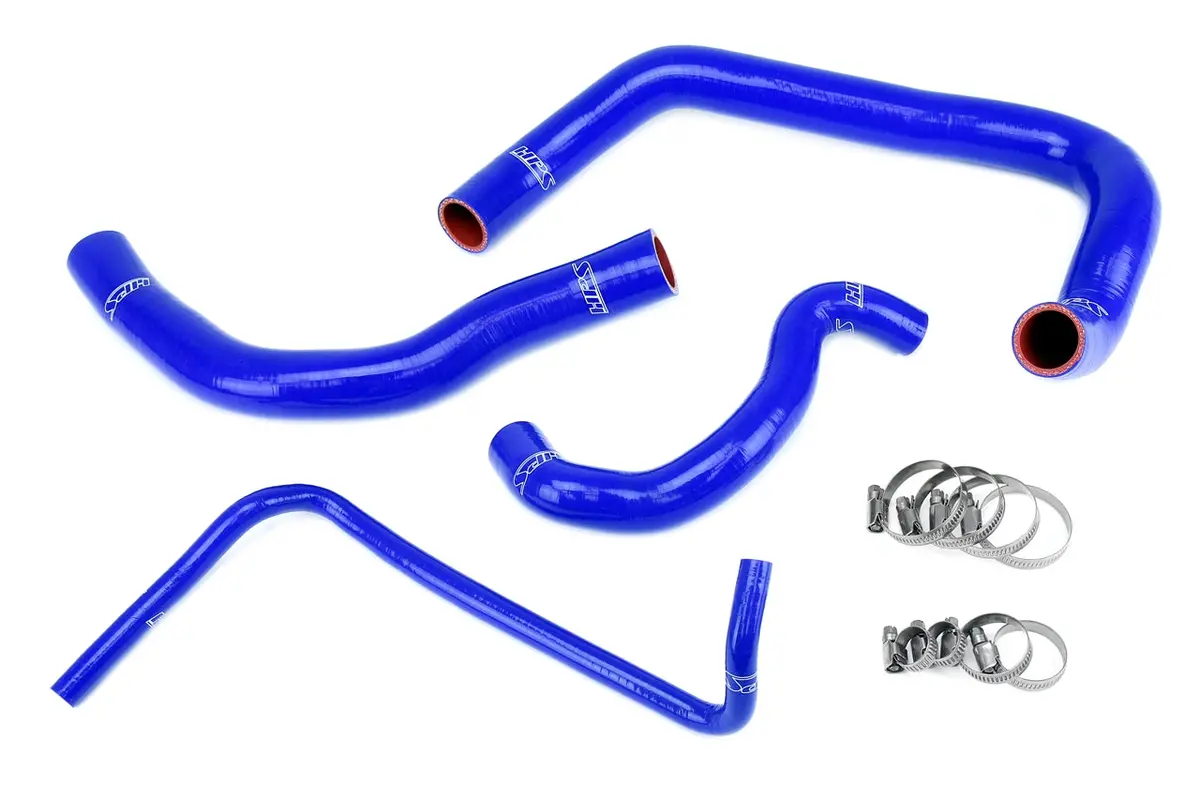 Hps Performance High Temp Reinforced Silicone Radiator Coolant Hose Kit, Blue, 57-2084-Blue 1