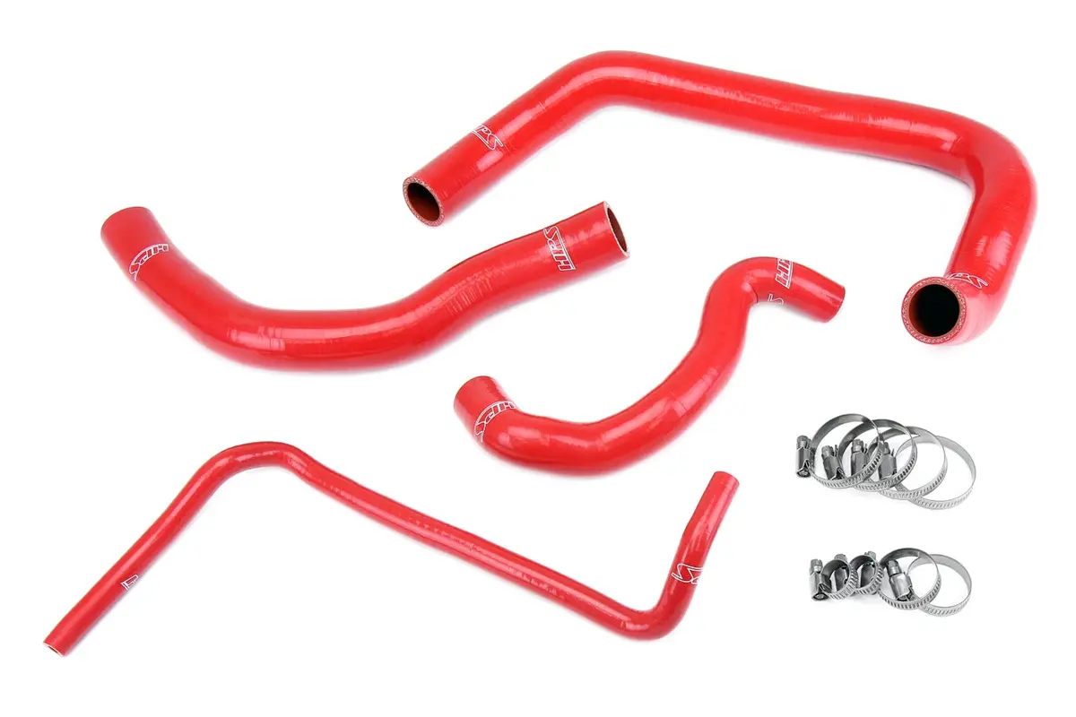 Hps Performance High Temp Reinforced Silicone Radiator Coolant Hose Kit, Red, 57-2084-Red 1