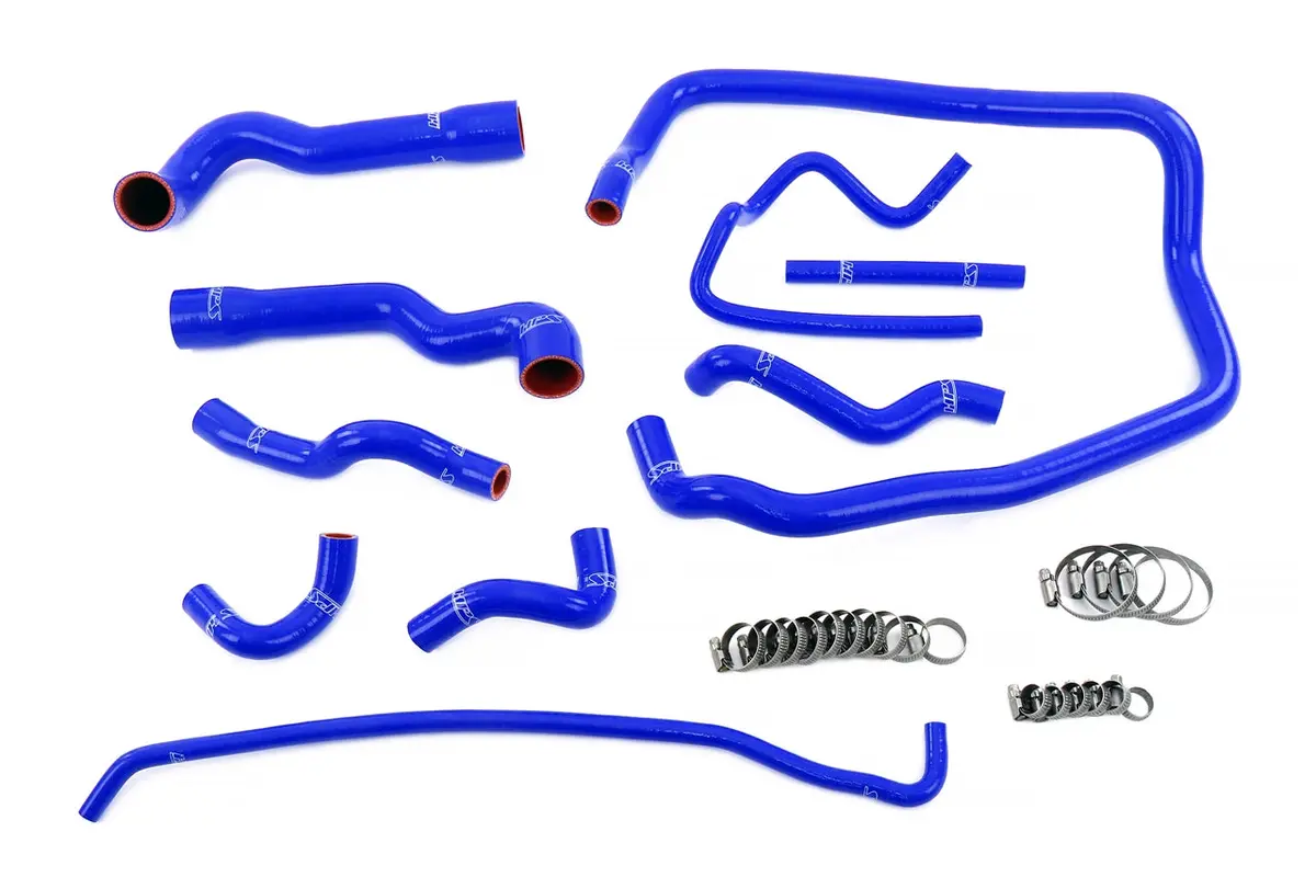 Hps Performance High Temp Reinforced Silicone Radiator, Heater, Throttle Body And Expansion Tank Coolant Hose Kit, Blue, 57-2088-Blue 1