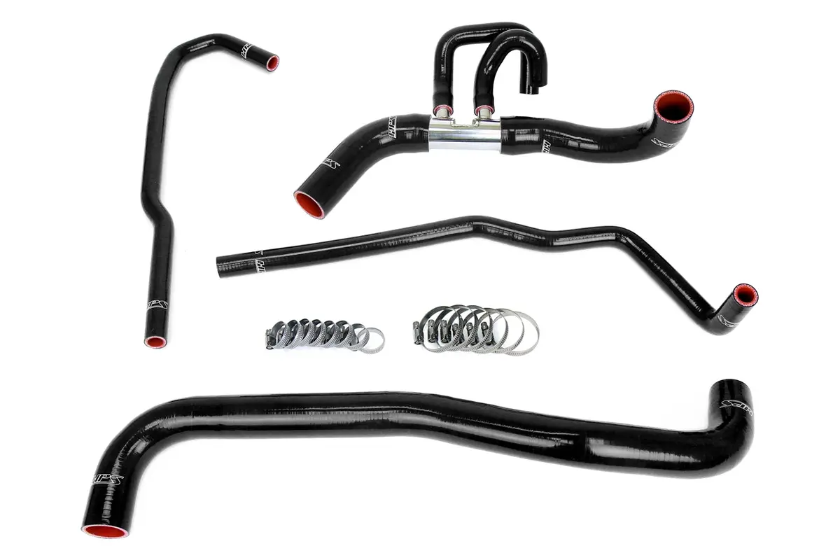 Hps Performance High Temp Reinforced Silicone Radiator And Heater Coolant Hose Kit, Black, 57-2090-Blk 1