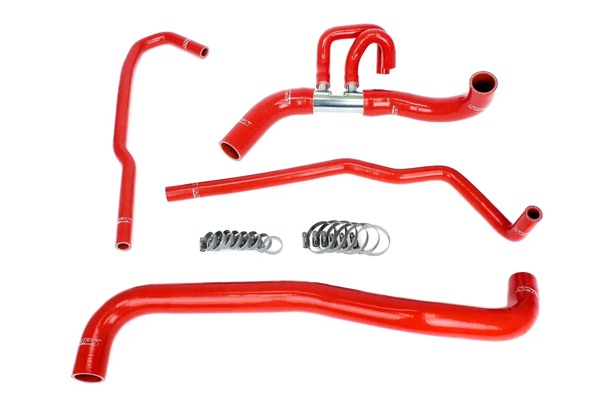 Hps Performance High Temp Reinforced Silicone Radiator And Heater Coolant Hose Kit, Red, 57-2090-Red 1