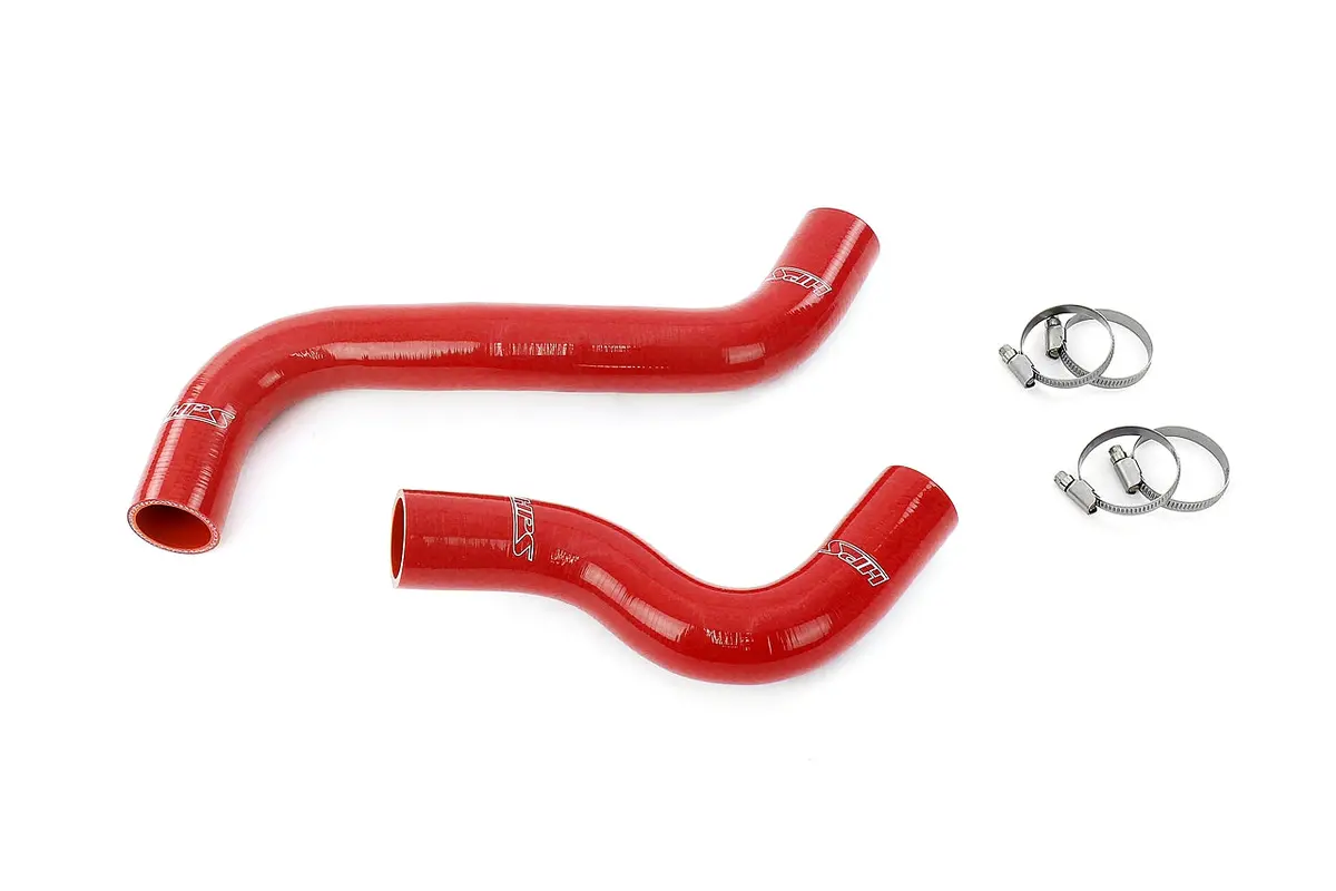 Hps Performance High Temp Reinforced Silicone Radiator Coolant Hose Kit, Red, 57-2092-Red 1