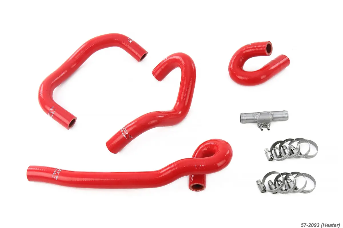 Hps Performance High Temp Reinforced Silicone Heater Coolant Hose Kit, Red, 57-2093-Red 1