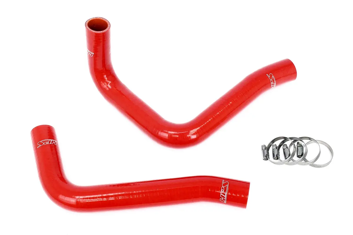 Hps Performance High Temp Reinforced Silicone Radiator Coolant Hose Kit, Red, 57-2094-Red 1
