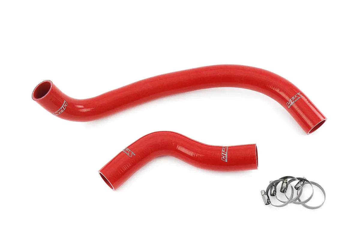 Hps Performance High Temp Reinforced Silicone Radiator Coolant Hose Kit, Red, 57-2096-Red 1