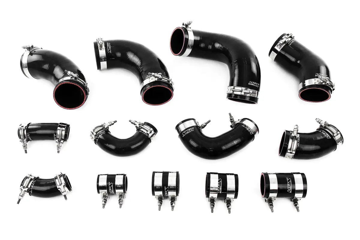 Hps Performance High Temp Reinforced Silicone Intercooler Hose Boots Kit, Black, 57-2097-Blk 1