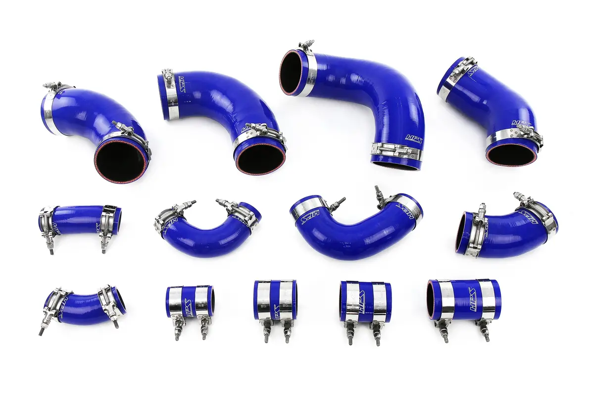 Hps Performance High Temp Reinforced Silicone Intercooler Hose Boots Kit, Blue, 57-2097-Blue 1