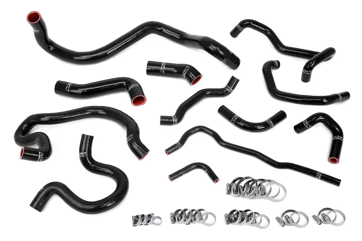 Hps Performance High Temp Reinforced Silicone Radiator And Heater Coolant Hose Kit, Black, 57-2098-Blk 1