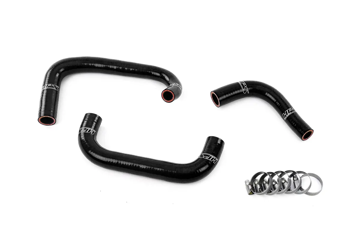 Hps Performance High Temp Reinforced Silicone Breather Hose Kit, Black, 57-2100-Blk 1