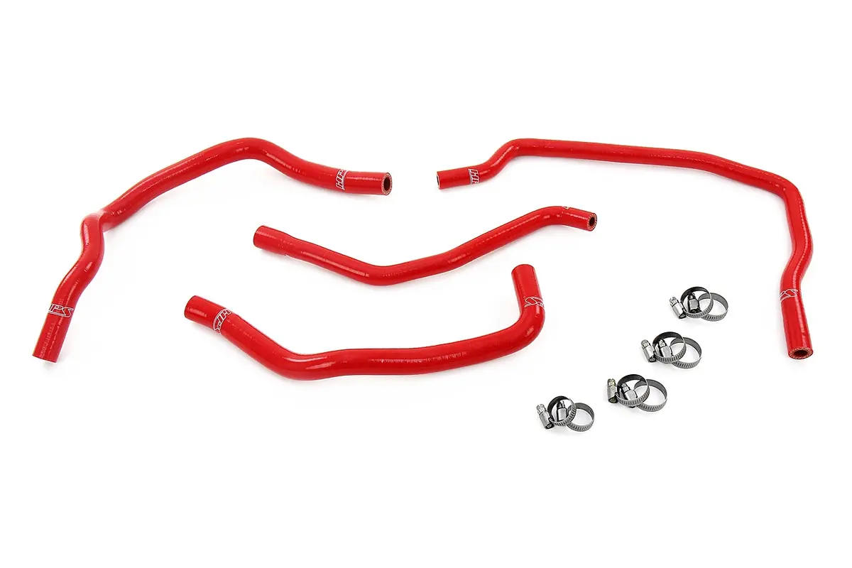 Hps Performance High Temp Reinforced Silicone Heater And Expansion Tank Coolant Hose Kit, Red, 57-2102-Red 1