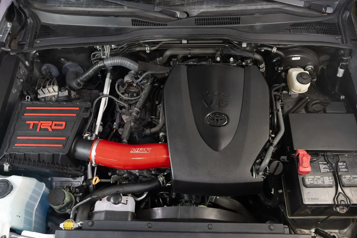 Hps Performance High Temp Reinforced Silicone Air Intake Hose Kit, Red, 57-2126-Red 2
