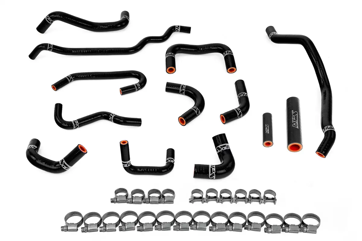 Hps Performance High Temp Reinforced Silicone Ancillary Coolant Hose Kit, Black, 57-2131A-Blk 1
