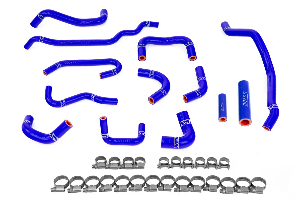 Hps Performance High Temp Reinforced Silicone Ancillary Coolant Hose Kit, Blue, 57-2131A-Blue 1