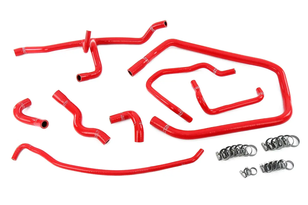 Hps Performance High Temp Reinforced Silicone Heater, Throttle Body And Expansion Tank Coolant Hose Kit, Red, 57-2137-Red 1