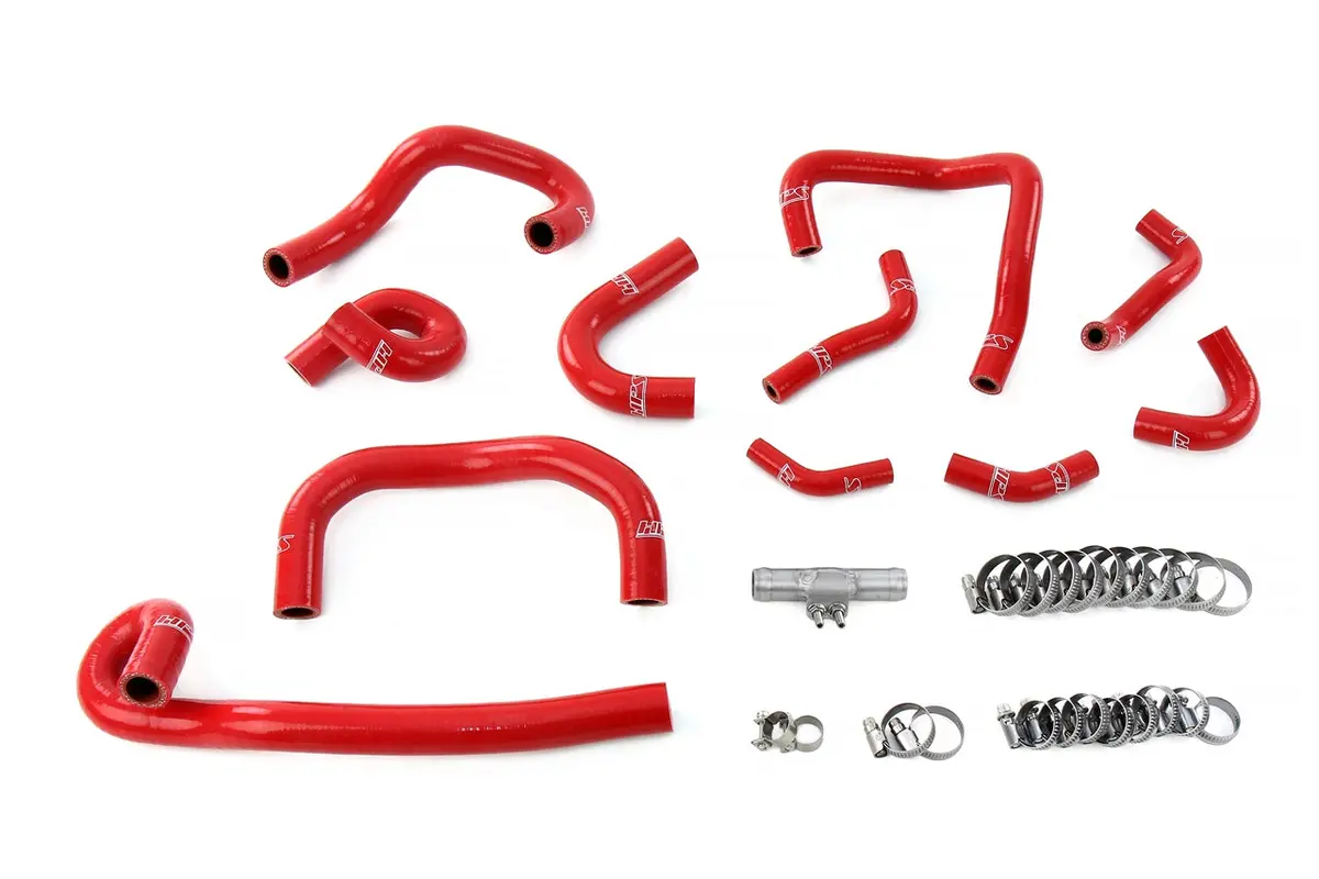 Hps Performance High Temp Reinforced Silicone Heater And Ancillary Coolant Hose Kit, Red, 57-2139-Red 1