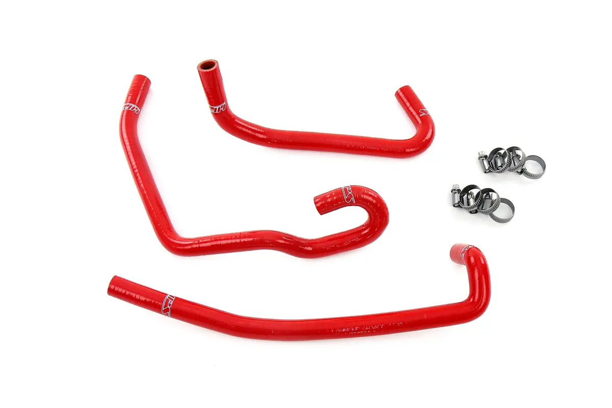 Hps Performance High Temp Reinforced Silicone Heater Coolant Hose Kit, Red, 57-2141H-Red 1