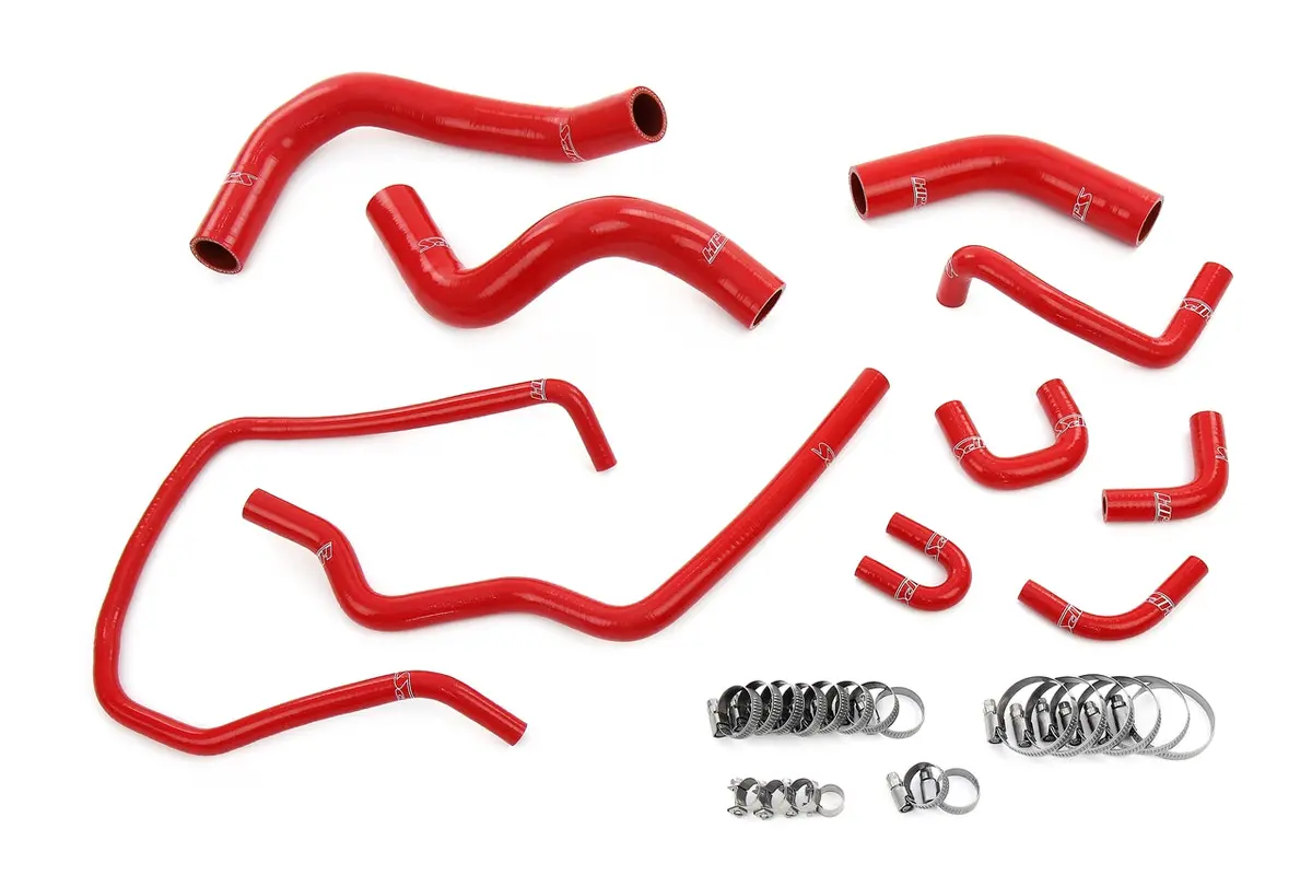 Hps Performance High Temp Reinforced Silicone Radiator Coolant Hose Kit, Red, 57-2167-Red 1