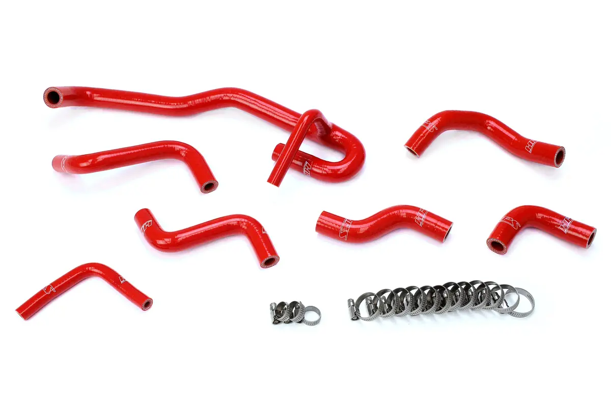 Hps Performance High Temp Reinforced Silicone Heater Coolant Hose Kit, Red, 57-2190-Red 1