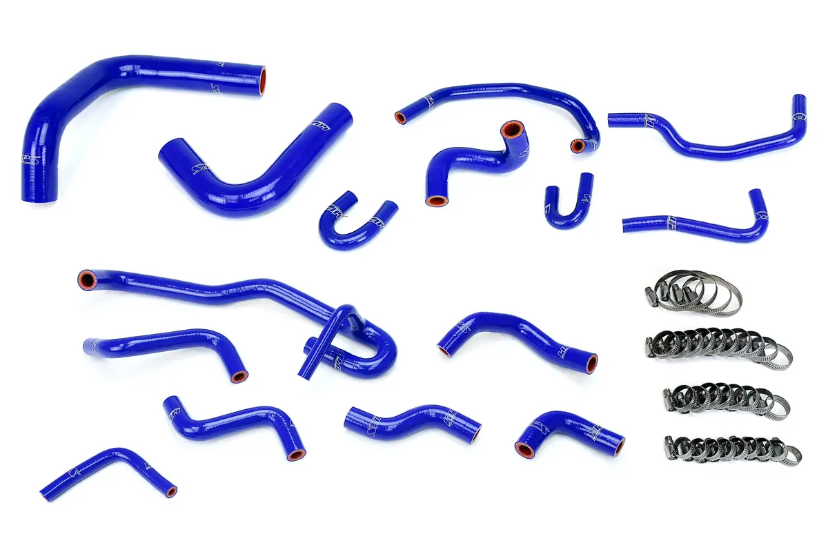Hps Performance High Temp Reinforced Silicone Radiator And Heater Coolant Hose Kit, Blue, 57-2191-Blue 1