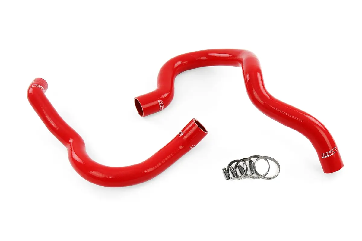 Hps Performance High Temp Reinforced Silicone Radiator Coolant Hose Kit, Red, 57-2197-Red 1