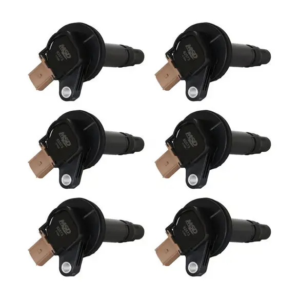 Msd Ignition Coil - Ford Ecoboost - 3.5L V6 - 3-Pin Connector - Black - 6-Pack 1