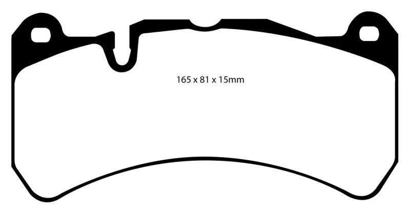 Ebc Yellowstuff High-Performance Front Brake Pads For 2007–2008 Ferrari 430 Scuderia (4.3L V8) 1