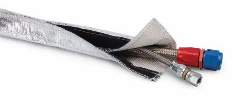 Dei Aluminized Heat Shroud Sleeve (2.5" X 3 Ft) With Hook-And-Loop Closure 1
