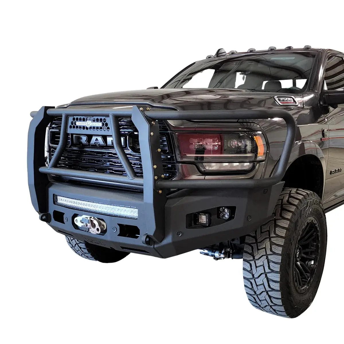 2019-2025 Ram 2500/3500 Attitude Front Winch Bumper W/ Guard 1
