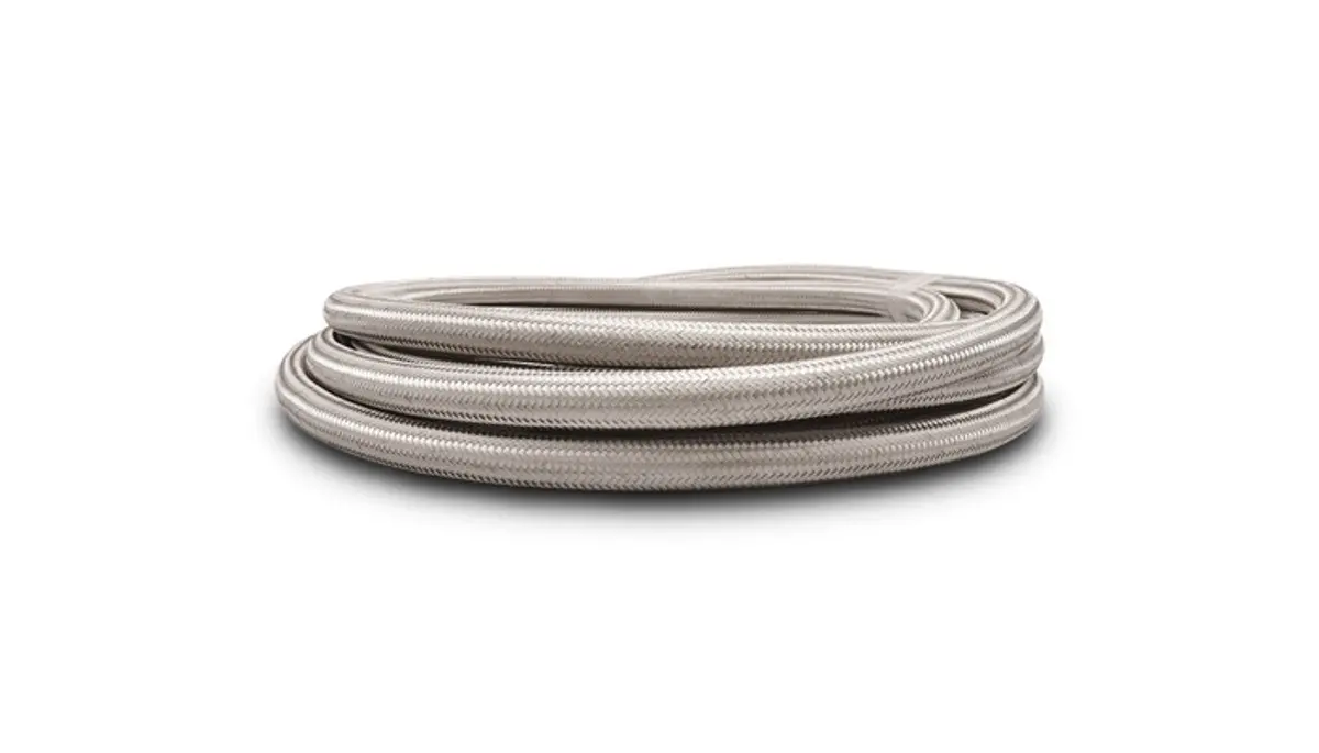 Braided Rubber Lined Flex Hose - Stainless Steel 1