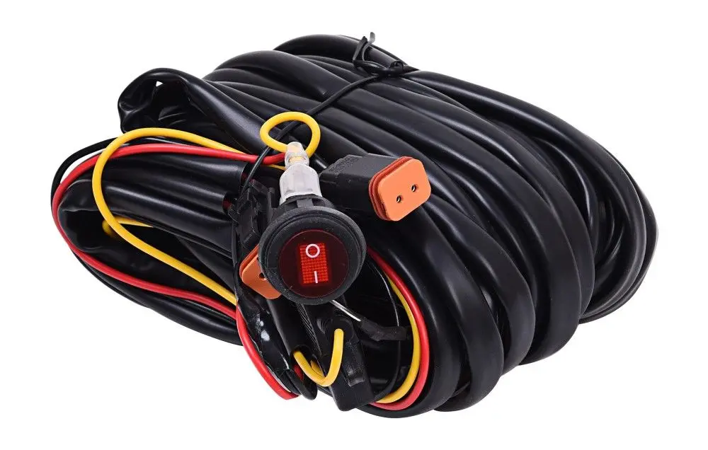 Kc Hilites Wiring Harness For Two Backup Lights With 2-Pin Deutsch Connectors 1