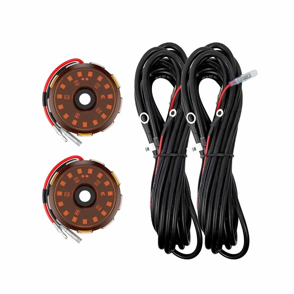 Kc Hilites Two-Light Add-On Cyclone V2 Kit - Amber 1