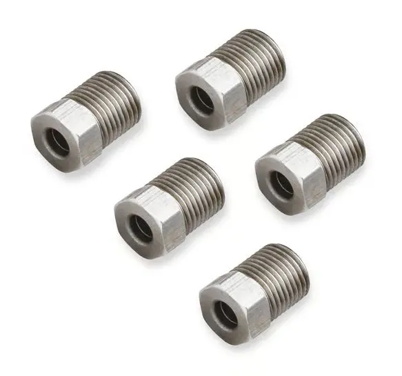 Earl's Hardline Tube Nut Stainless Steel - 7/16"-24 Inverted Flare For 3/16" Tubing - Package Of 5 Pieces 1