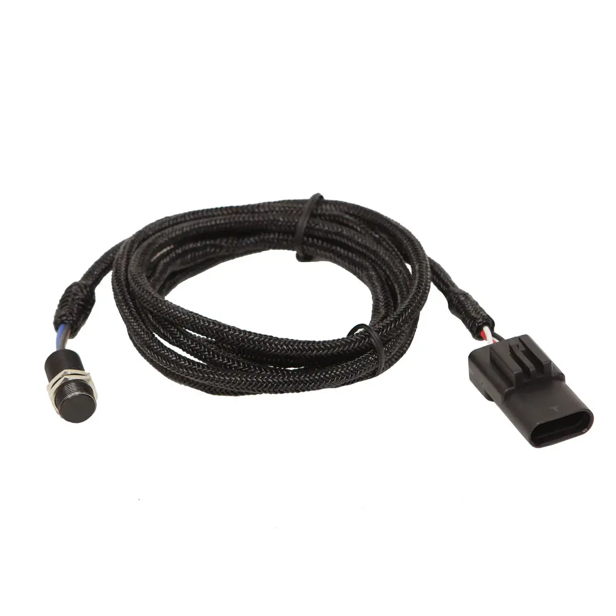 Hall Effect Speed Sensor 15/32In Aluminum Threaded Body With Nut 5Ft Length 1